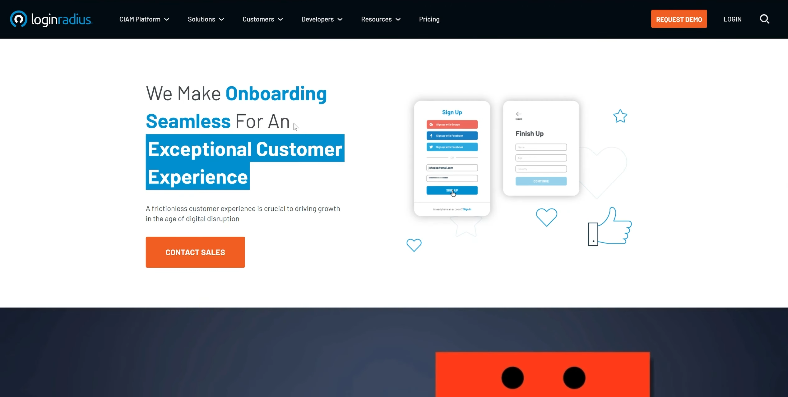 LoginRadius.com Screenshot