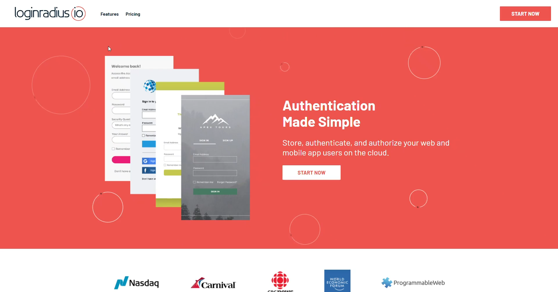 LoginRadius.io Screenshot