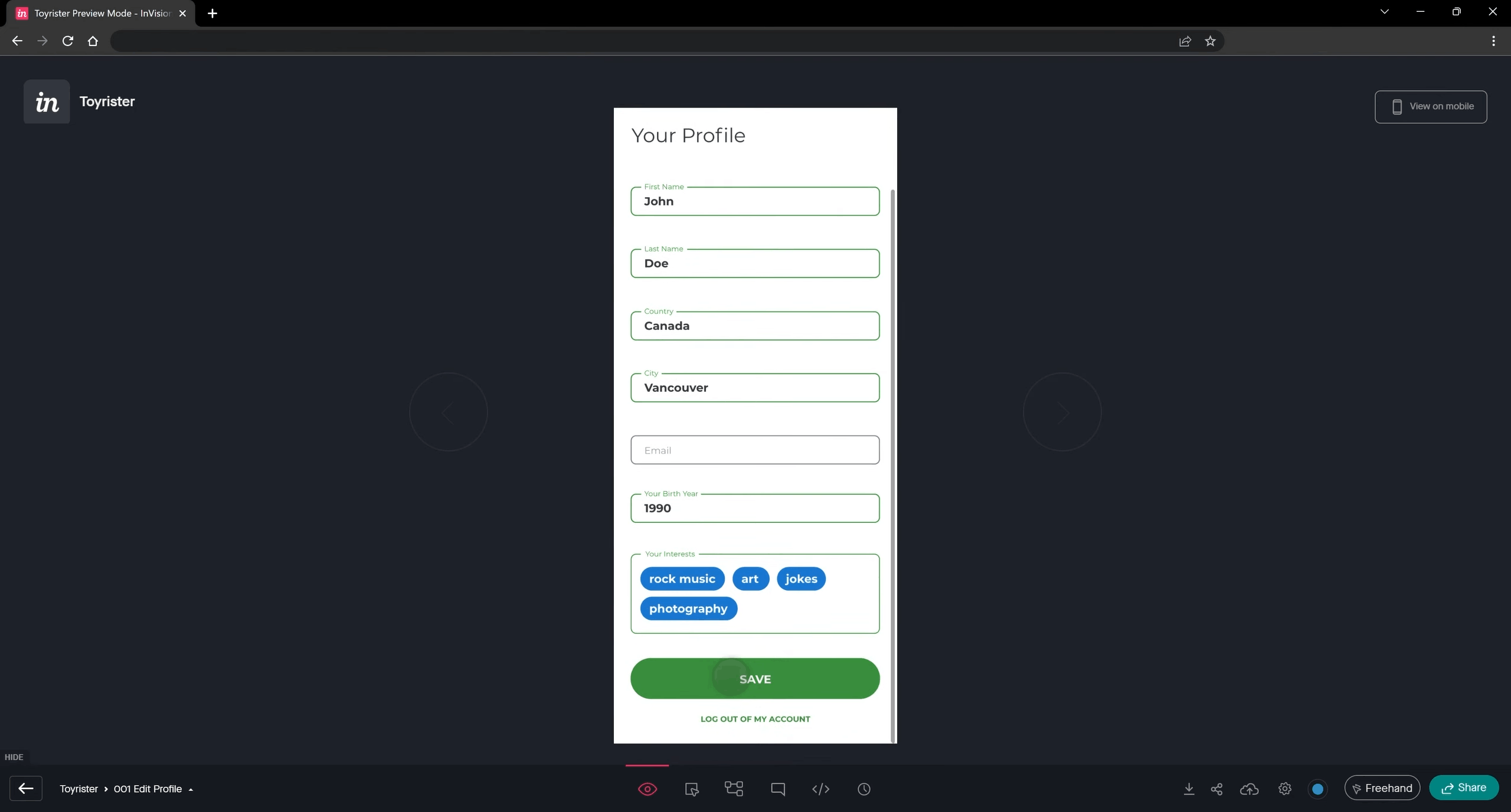 Toyrister Screenshot